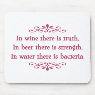 En Vino Veritas -cf Mousepad