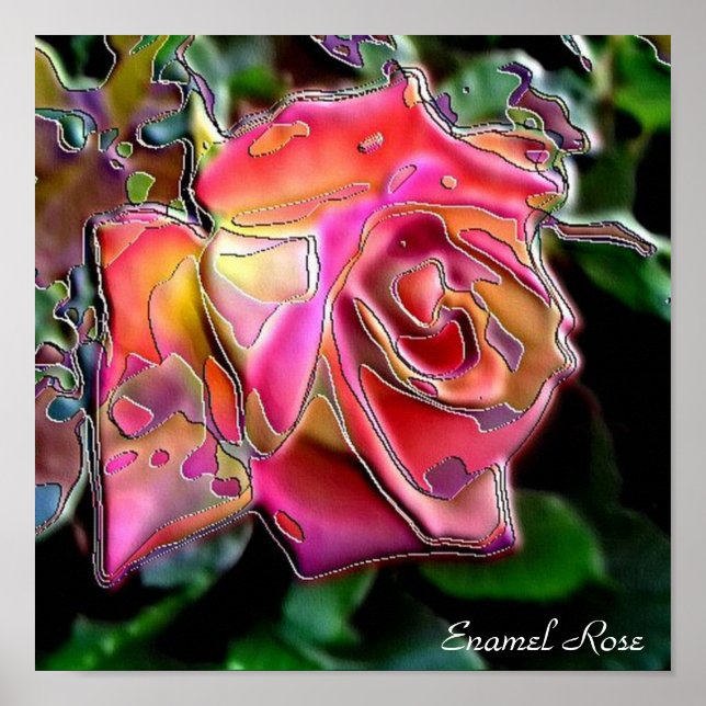 Enamel-Rose Poster (Vorne)