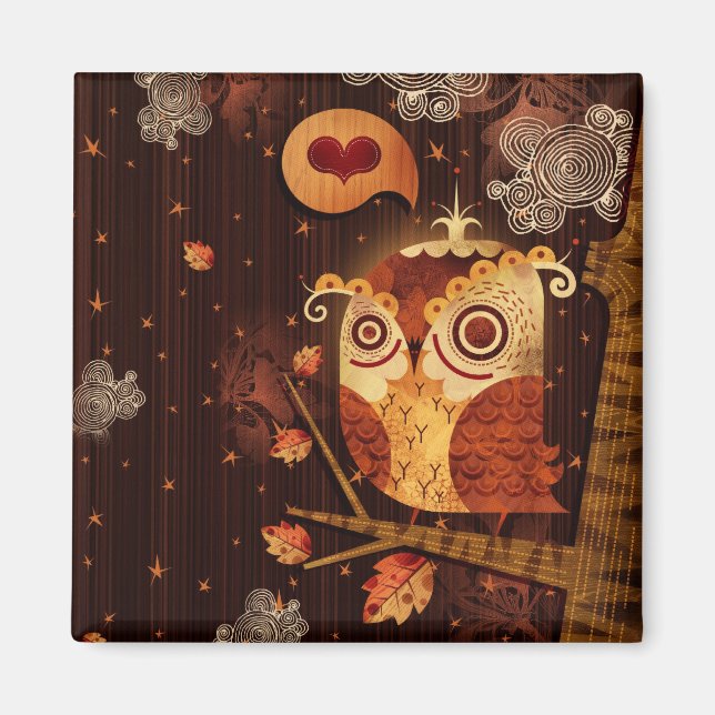 Enamored Owl Magnet (Vorne)