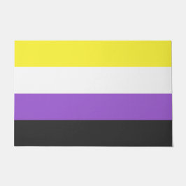 Enby-Flag (nicht binärer Stolz) Fußmatte