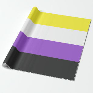 Enby-Flag (nicht binärer Stolz) Geschenkpapier