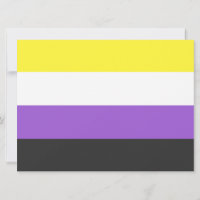 Enby-Flag (nicht binärer Stolz)