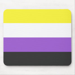 Enby-Flag (nicht binärer Stolz) Mousepad