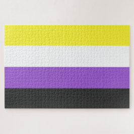Enby-Flag (nicht binärer Stolz) Puzzle