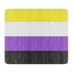 Enby-Flag (nicht binärer Stolz) Schneidebrett