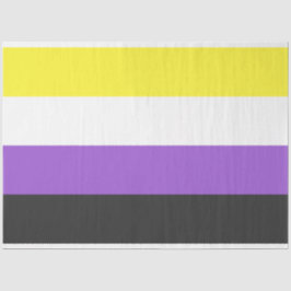 Enby-Flag (nicht binärer Stolz) Seidenpapier
