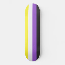 Enby-Flag (nicht binärer Stolz) Skateboard