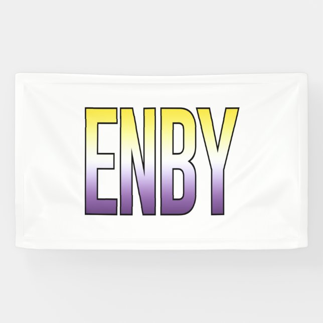 ENBY - nichtbinär Banner (Horizontal)