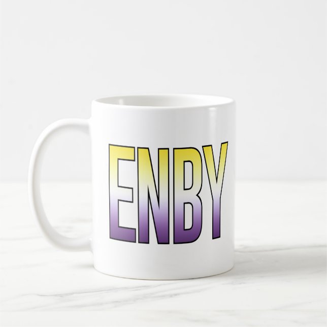 ENBY - nichtbinär Kaffeetasse (Links)