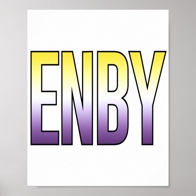 ENBY - nichtbinär Poster (Vorne)