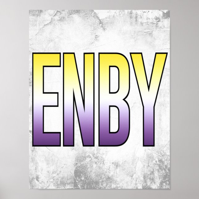 ENBY - nichtbinär Poster (Vorne)