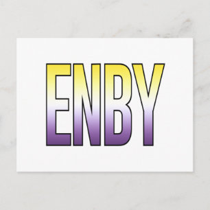 ENBY - Nichtbinär Postkarte