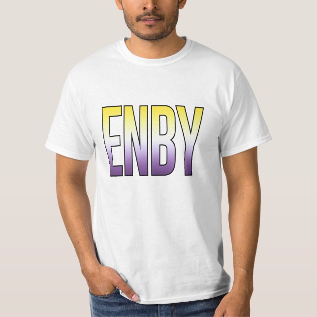 ENBY - nichtbinär T-Shirt (Vorderseite)