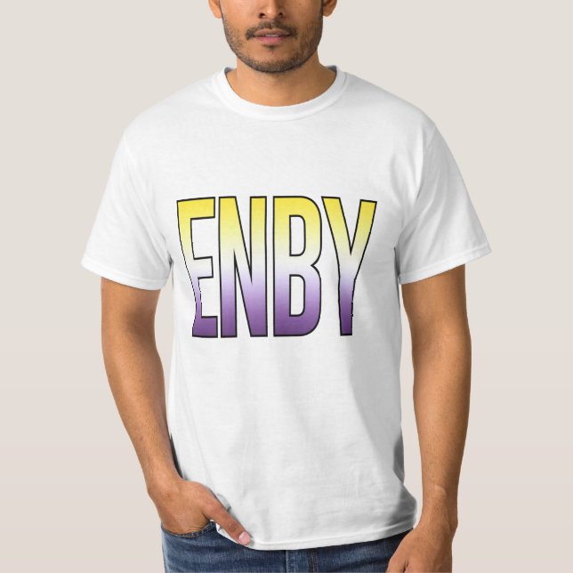 ENBY - nichtbinär T-Shirt (Vorderseite)