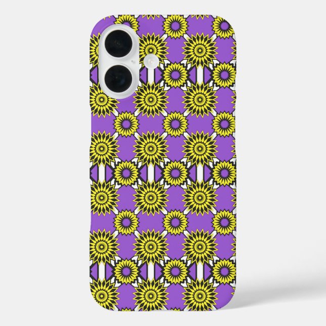 Enby Stolz / lila Spiegelmuster Blume C Case-Mate iPhone Hülle (Rückseite)