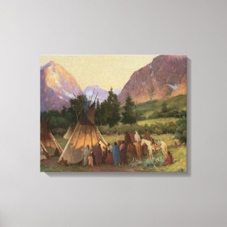 Encampment Montana 1902 Wrapped Canvas Leinwanddruck