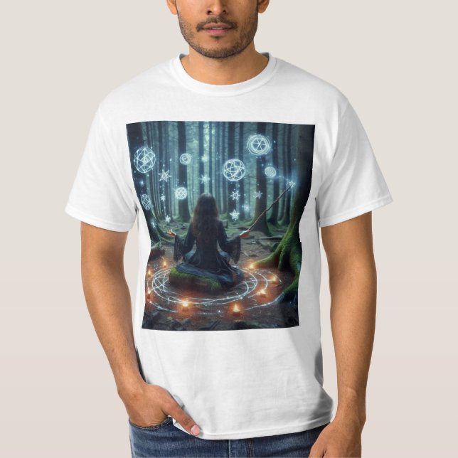 Encantamientos de Luz: Magia Blanca T-Shirt (Vorderseite)