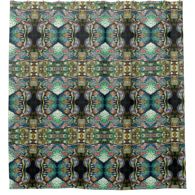 Enceladus Duschvorhang (Vorderseite)