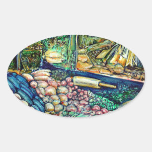 Enceladus Ovaler Aufkleber