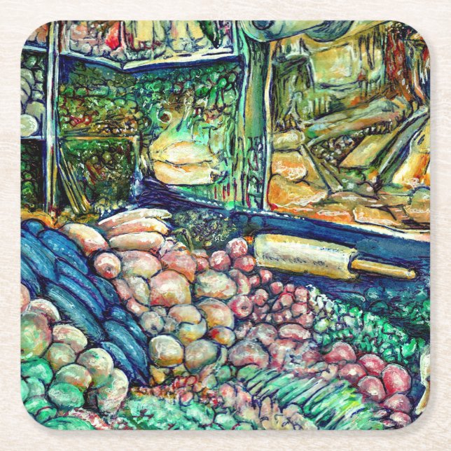 Enceladus Rechteckiger Pappuntersetzer (Vorderseite)