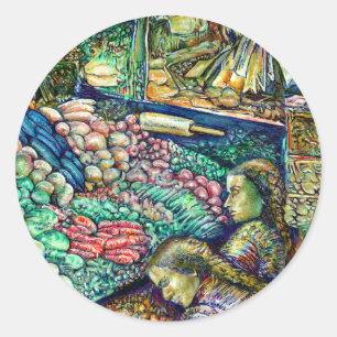 Enceladus Runder Aufkleber