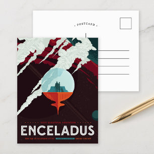 Enceladus   Zukunftsvisionen der NASA Postkarte