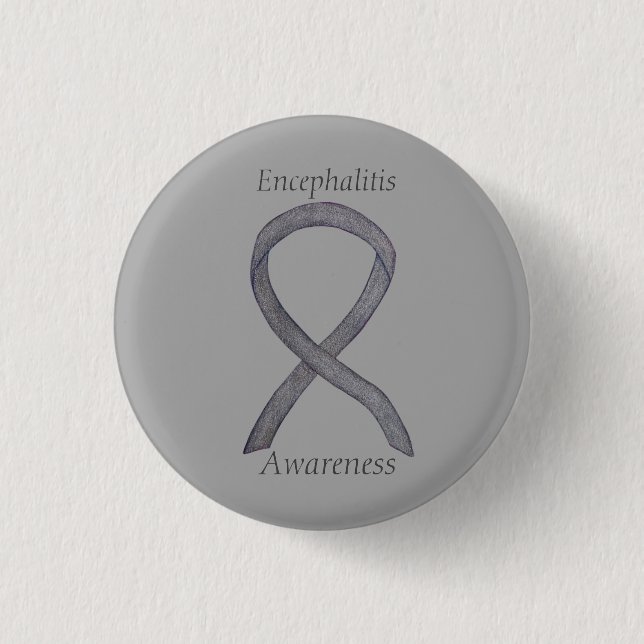 Encephalitis - Benutzerdefiniertes Button für das  (Vorderseite)