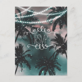 Enchangerée Night Sky Abend Beach Lights UAWG Einladungspostkarte
