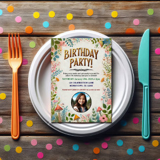 Enchangerie Fairy Floral zum Geburtstag Einladung