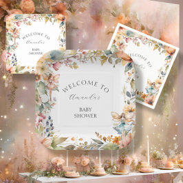 Enchangerie Fall Fairy Floral Baby Girl Dusche Pappteller