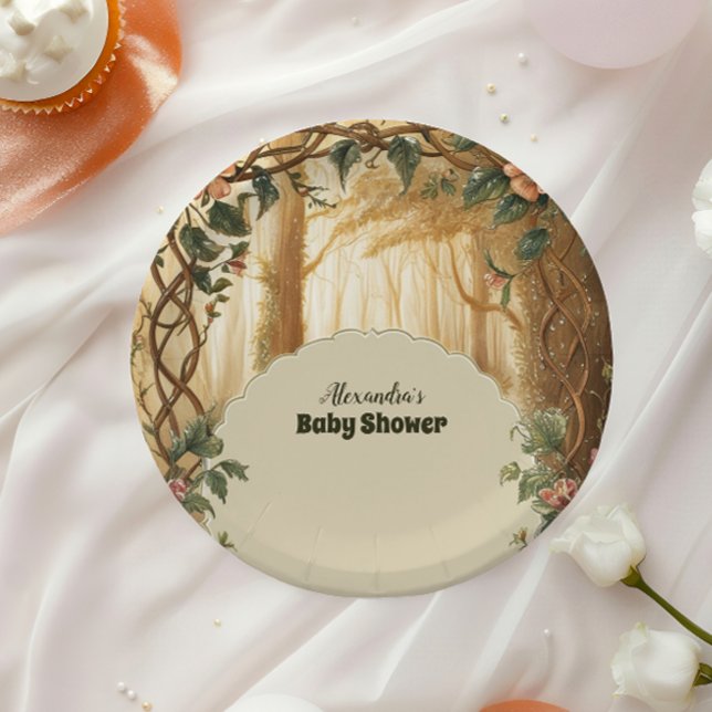 Enchangerie Forest Baby-Dusche Pappteller (Von Creator hochgeladen)