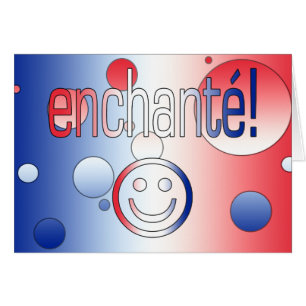 Enchanté! Französische Flagge färbt Pop-Kunst