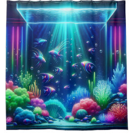 "Enchanted Aquarium Escape" Duschvorhang