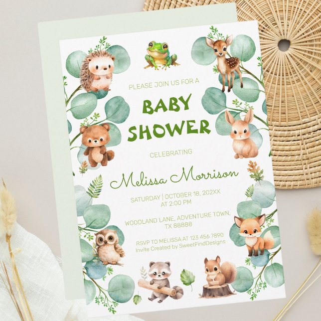 Enchanted Baby Boy Shower Einladung (Enchanted Baby Boy Shower Invitation)