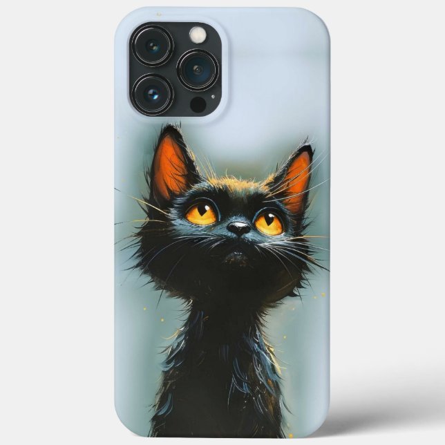 Enchanted Black Cat Case-Mate iPhone Hülle (Rückseite)