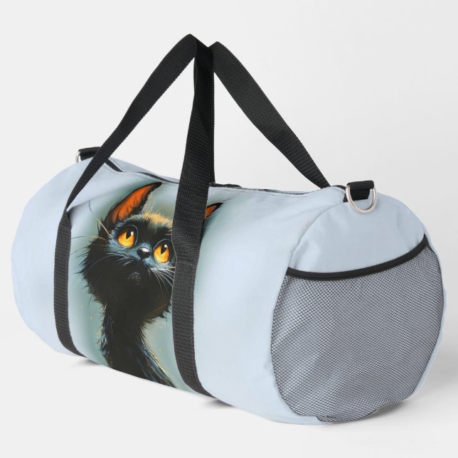 Enchanted Black Cat Duffle Bag (Rechte Ecke)