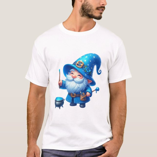Enchanted Blue Gnome T-Shirt (Vorderseite)
