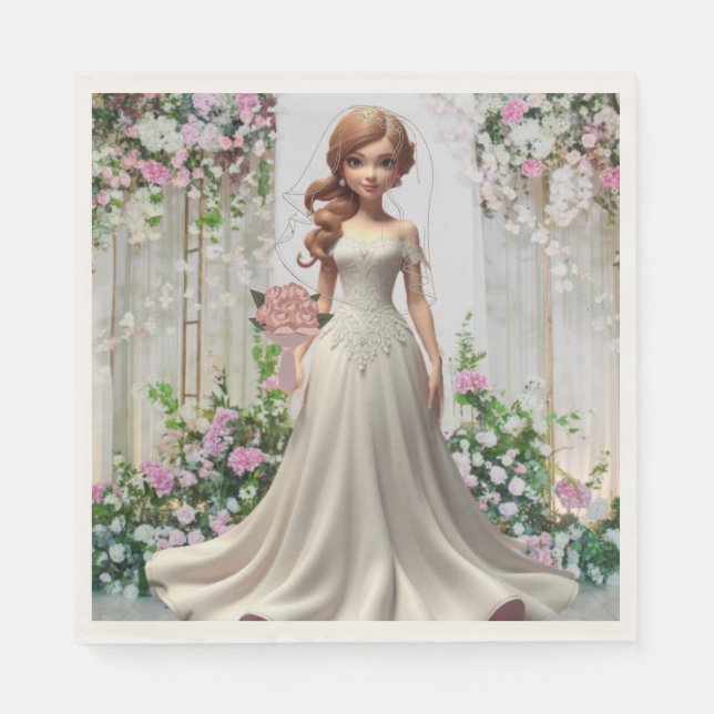 Enchanted Bride Serviette (Vorderseite)