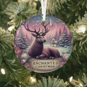 Enchanted Buck Ornament Weihnachten personalisiere
