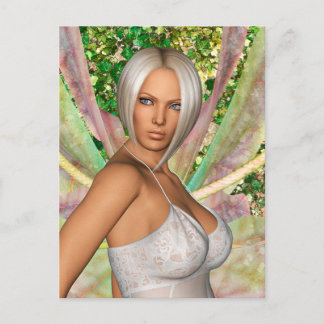 Enchanted Butterfly Fairy Feiertagspostkarte