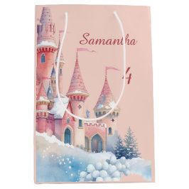 Enchanted Castle Gift Bag, Princess Present Bag Mittlere Geschenktüte