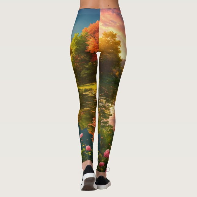 "Enchanted Dreamscape Leggings" Leggings (Rückseite)