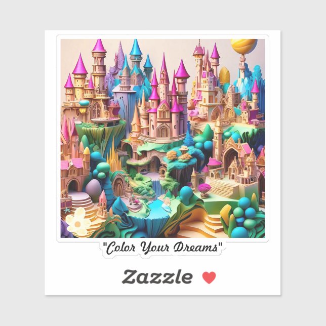 "Enchanted Dreamscapes enthüllt" Aufkleber (Blatt)