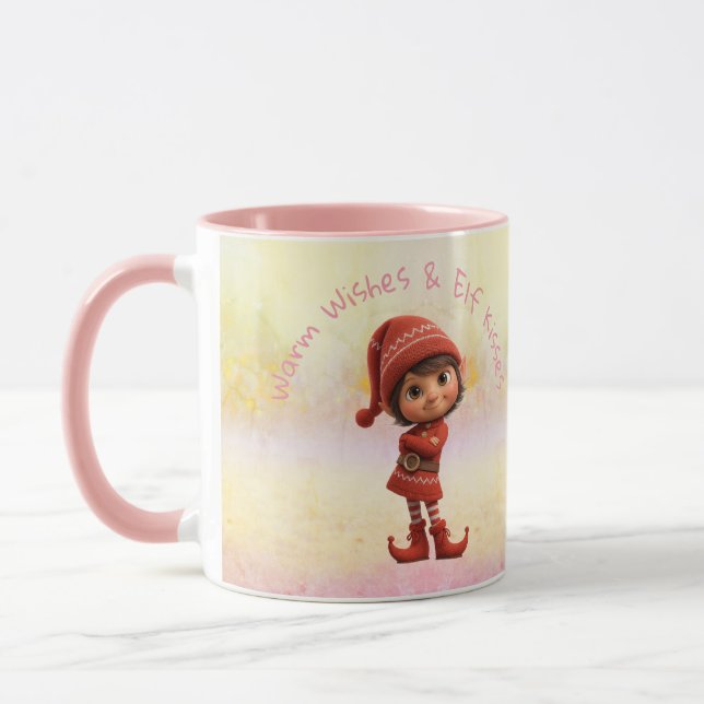 Enchanted Elf | North Pole Christmas  Tasse (Links)