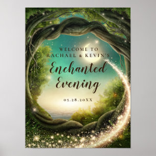 Enchanted Evening Welcome Sign Poster