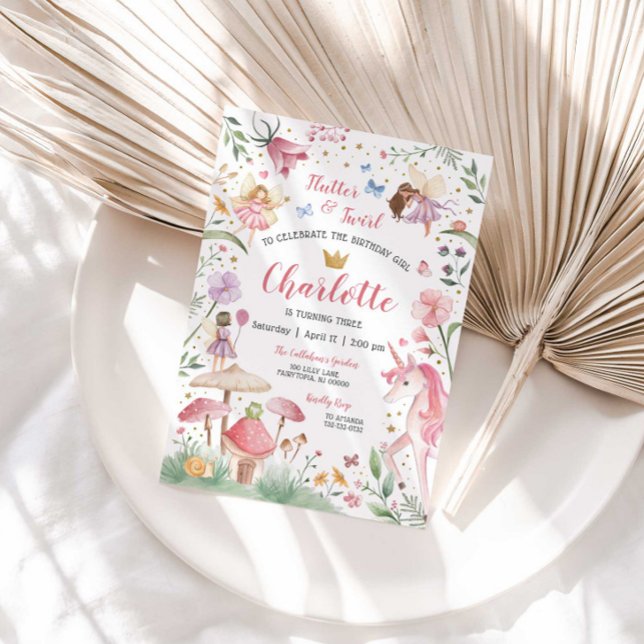 Enchanted Fairy Garden zum Geburtstag Einladung (Von Creator hochgeladen)