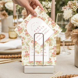 Enchanted Fairy Girl Baby Shower Serviette