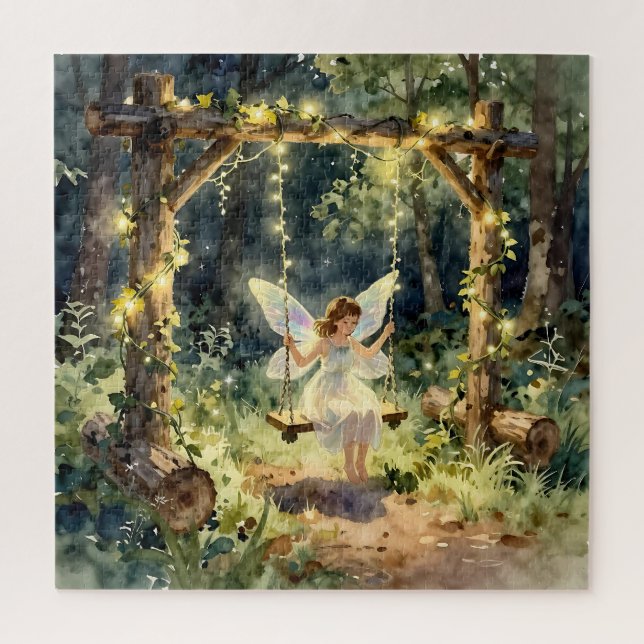 Enchanted Fairy in a Jar in a Magical Forest Puzzle (Vertikal)