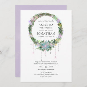 Enchanted Fairy Wreath Wedding Einladung