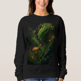 Enchanted Fantasy Mushroom Forest Glowing Fungi Sweatshirt
